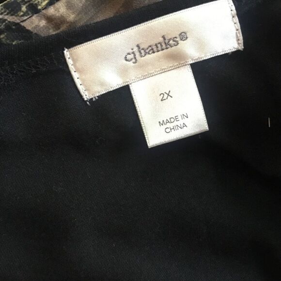 CJ Banks Brand Women’s Sz 2X 2Pc Blouse - Picture 7 of 9